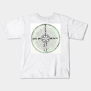 Chartres Labyrinth Kids T-Shirt